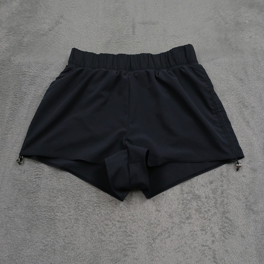 Alo Shorts Womens Small Black High Rise Activewear Pockets Modern